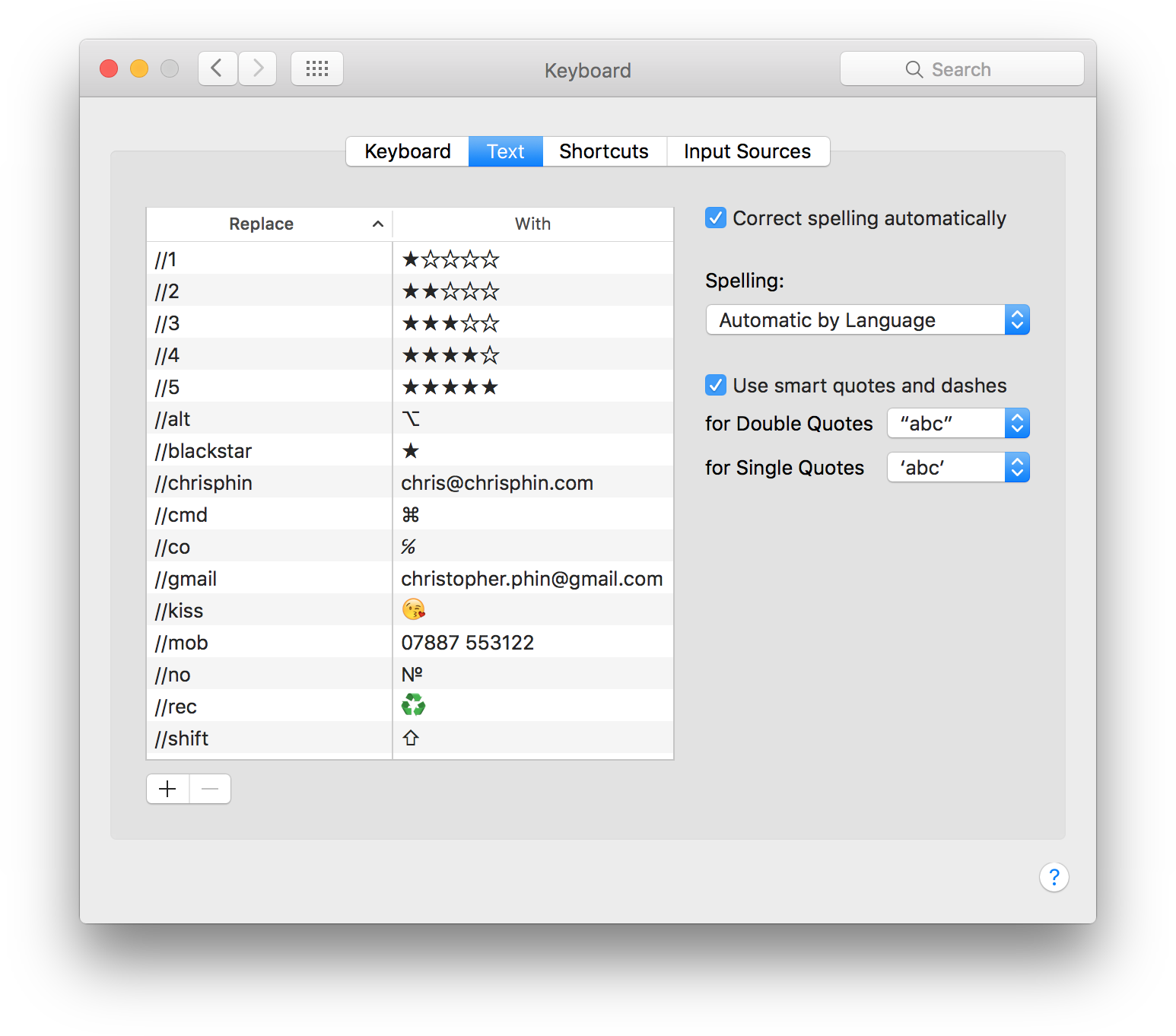 How and why I use the text expander system built into iOS and OS X